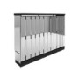 Narrow Mirrored Radiator Cover with Black Detail - 111cm - Sophia