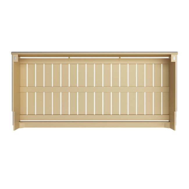 Narrow Mirrored Radiator Cover with Gold Detail - 152cm - Sophia