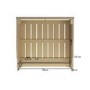 Narrow Mirrored Radiator Cover with Gold Detail - 78cm - Sophia