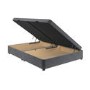 Grey Velvet Super King Divan Ottoman Bed Base - Langston