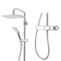 Triton Push Button Bar Diverter Mixer Shower Set - Chrome