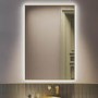 Rectangular Brass Backlit Heated Bathroom Mirror with Lights 1200 x 800mm - Taurus