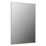 Rectangular Brass Backlit Heated Bathroom Mirror with Lights 1200 x 800mm - Taurus