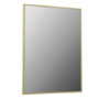 Rectangular Brass Backlit Heated Bathroom Mirror with Lights 500 x 700mm - Taurus