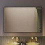 Rectangular Black Backlit Heated Bathroom Mirror with Lights 1200 x 800mm - Taurus