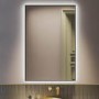 Rectangular Black Backlit Heated Bathroom Mirror with Lights 1200 x 800mm - Taurus