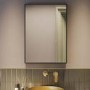 Rectangular Black Backlit Heated Bathroom Mirror with Lights 500 x 700mm - Taurus