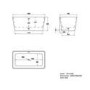 Small Freestanding Double Ended Bath 1300 x 700mm - Tetra