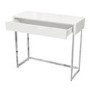 Small White High Gloss Console Table with Drawer - Tiffany