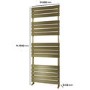 Brass Towel Radiator 1600 x 600mm - Tundra