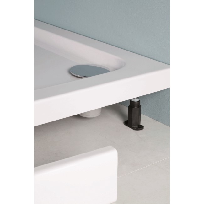 100mm High  Riser Kit Pack for Offset Quadrant Shower Tray - White