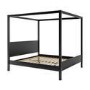 Super King Four Poster Bed Frame in Black - Victoria