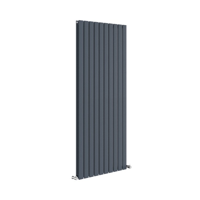 Riace Anthracite Vertical Flat Designer Radiator 1600x680mm Double Panel 6145 BTU