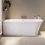 Freestanding Double Ended Left Hand Corner Bath 1700 x 750mm - Vigo