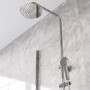 Chrome Shower Bath and Basin Tap Set - Arissa