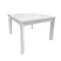 Small White Gloss Square Extendable Dining Table - Seats 2 - 6 - Vivienne