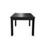 Small Black Wooden Square Extendable Dining Table - Seats 2 - 6 - Vivienne