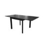 Small Black Wooden Square Extendable Dining Table - Seats 2 - 6 - Vivienne