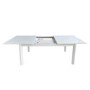 Large White Gloss Extendable Dining Table - Seats 4 - 6 - Vivienne