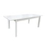 Large White Gloss Extendable Dining Table - Seats 4 - 6 - Vivienne