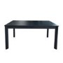 Large Black Wooden Extendable Dining Table - Seats 4 - 6 - Vivienne