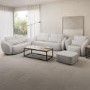 Cream Boucle Armchair with Cushion - Vera