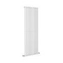 Sorrento White Vertical Oval Designer Radiator 1600x590mm Single Panel 3804 BTU