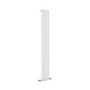 Sorrento White Vertical Oval Designer Radiator 1600x236mm Single Panel 1521 BTU