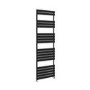 Riace Midnight Black Vertical Flat Towel Rail  1800x600mm Single Panel 3135 BTU