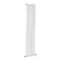 Onda White Vertical Oval Waved Designer Radiator 1800x413mm Single Panel 2926 BTU