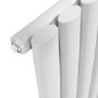 Onda White Vertical Oval Waved Designer Radiator 1800x413mm Single Panel 2926 BTU