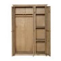 Solid Pine 3 Door Triple Wardrobe - Panama - Seconique