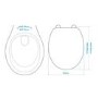 Croydex Vendee Anti-bacterial White Round Soft Close Toilet Seat