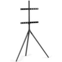 Full Metal Tripod Titanium Grey TV Stand for Screen Size 32-65 inch