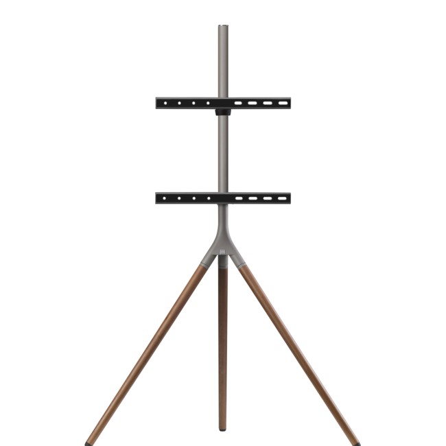 Universal Tripod TV Stand in Dark Wood - TV's up to 65"