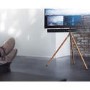 Universal Tripod TV Stand in Dark Wood - TV's up to 65"