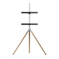 Universal Tripod TV Stand in Light Wood - TV's up to 65"