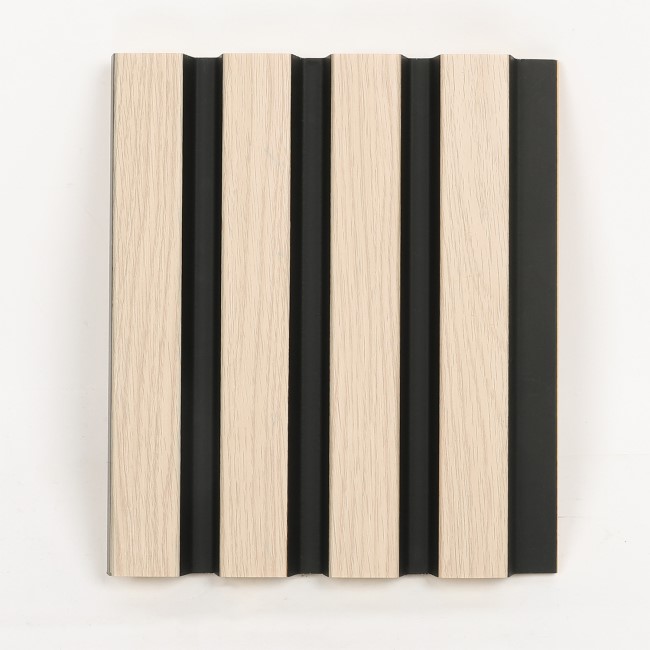 Waterproof Oak & Black Slatted Wall Panel 2400 x 170 x 19mm