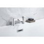 Chrome Bath and Basin Tap Set with Basin Waste- Zana