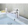 Chrome Cloakroom Mono Basin Mixer Tap With Waste - Zana