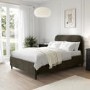 Khaki Green Velvet Double Bed Frame - Zara