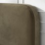 Khaki Green Velvet Double Ottoman Bed Frame - Zara