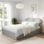 Grey Fabric King Size Ottoman Bed Frame - Zara