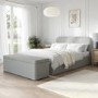 Grey Fabric King Size Ottoman Bed Frame - Zara