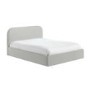 Grey Fabric King Size Ottoman Bed Frame - Zara