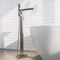 Chrome Freestanding Bath Shower Mixer - Zana