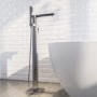 Chrome Freestanding Bath Shower Mixer - Zana