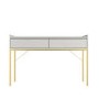 Beige Modern Dressing Table with 2 Drawers - Zion