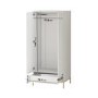 Modern Beige 2 Door Double Wardrobe with Drawer - Zion