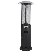 electriQ Outdoor Freestanding Gas Patio Heater - Black